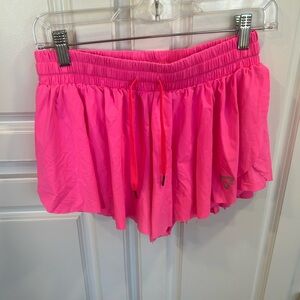 Pink Women's Shorts Keiki Kona 2 in 1 large athletic shorts